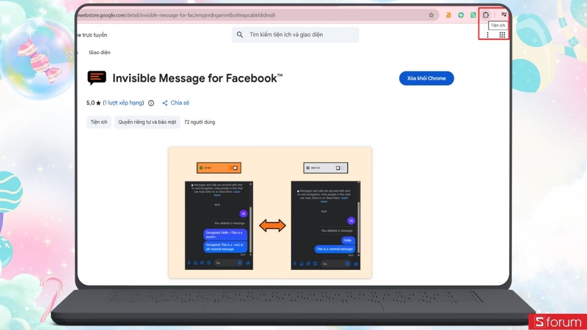 Nhấn biểu tượng mảnh ghép