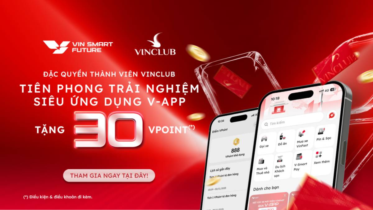 tặng điểm thưởng khi sử dụng app