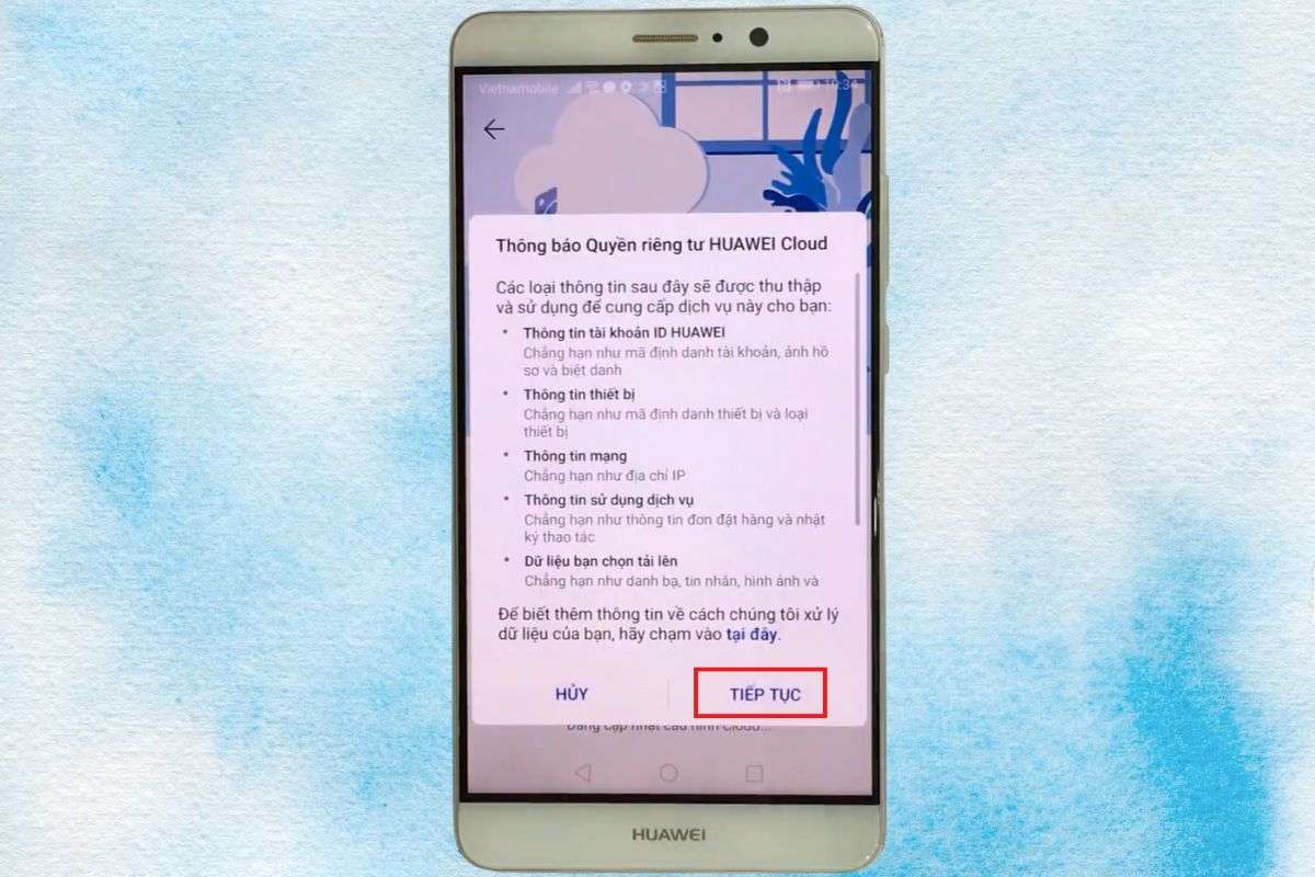 bật truy cập cloud