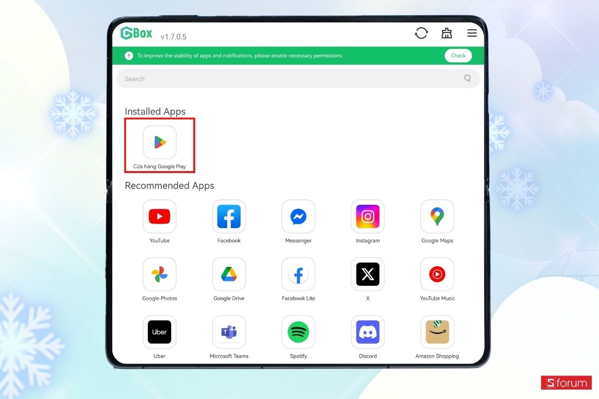 Tìm kiếm phần mềm Google Play trên Gbox