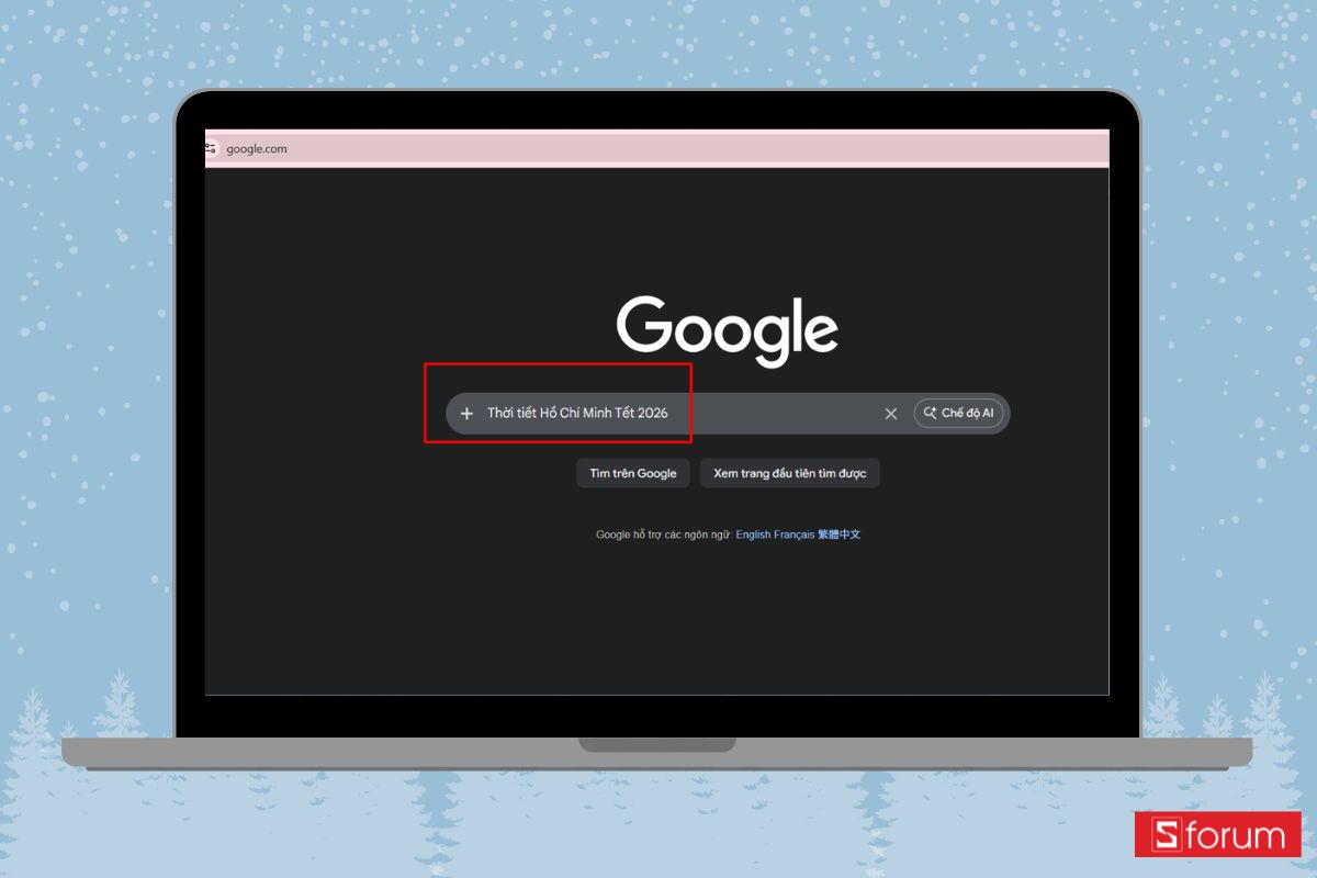 Gõ từ khóa vào khung tìm kiếm