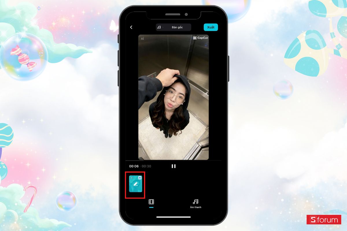 tạo ảnh đu trend nắm đầu trên TikTok