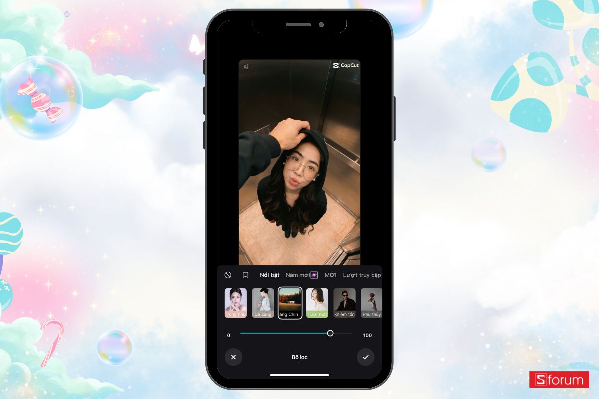 tạo ảnh đu trend nắm đầu trên TikTok