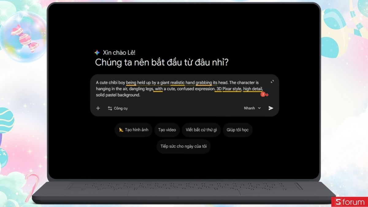 tạo ảnh đu trend nắm đầu trên TikTok