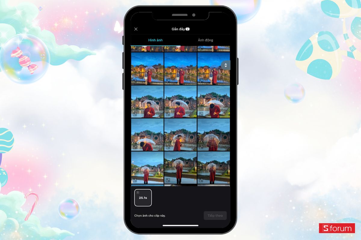 tạo ảnh đu trend nắm đầu trên TikTok