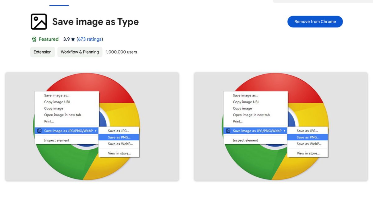 Cách gỡ tiện ích Save image as Type chứa mã độc khỏi Chrome