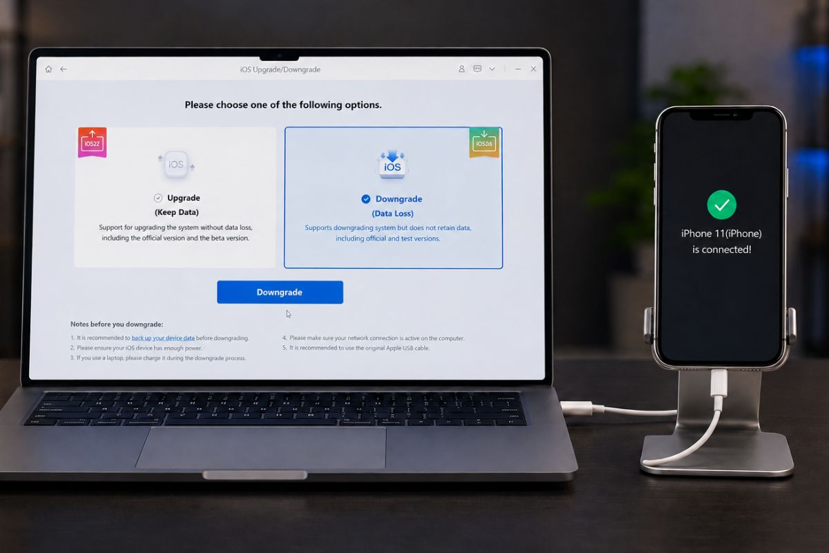 Hướng dẫn hạ cấp iOS 27 xuống iOS 26