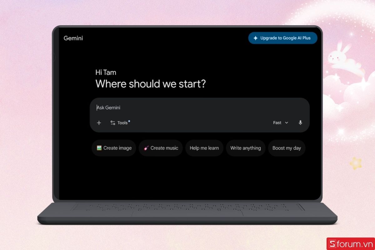 Truy cập trang chủ của công cụ AI