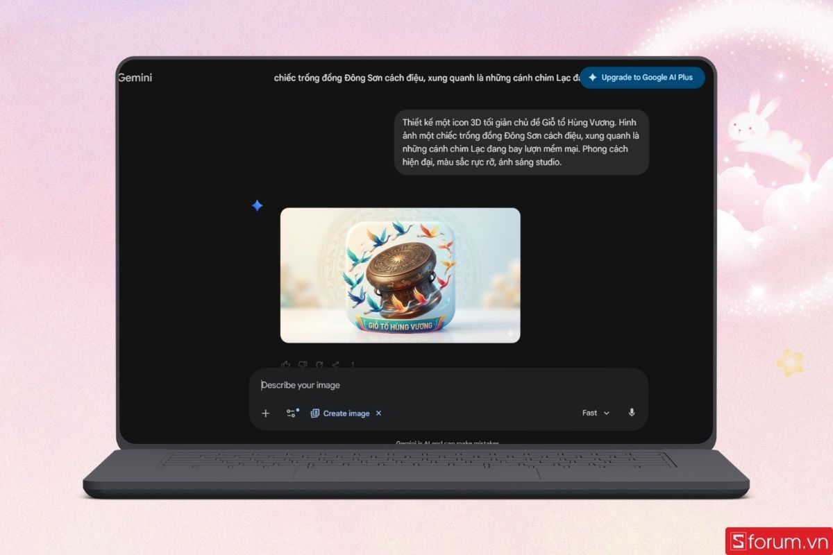 Tạo ảnh và tải về thiết bị