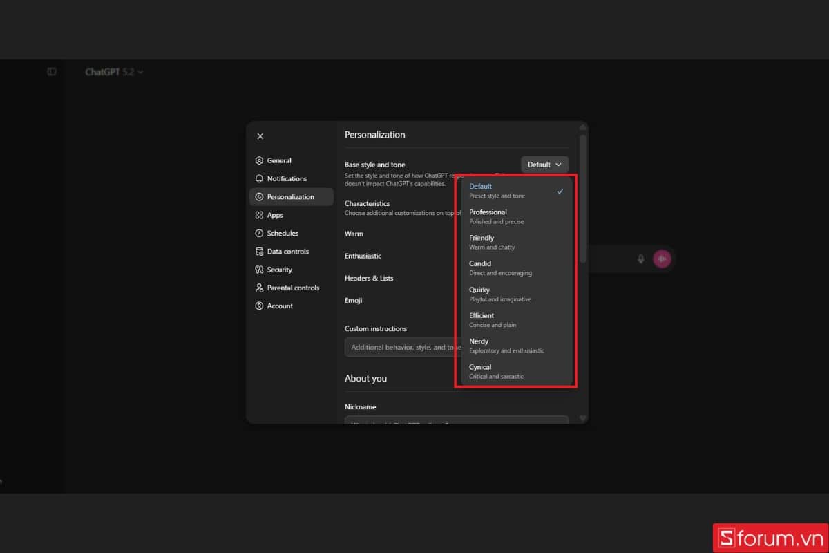 Chọn phong cách và giọng điệu cơ bản