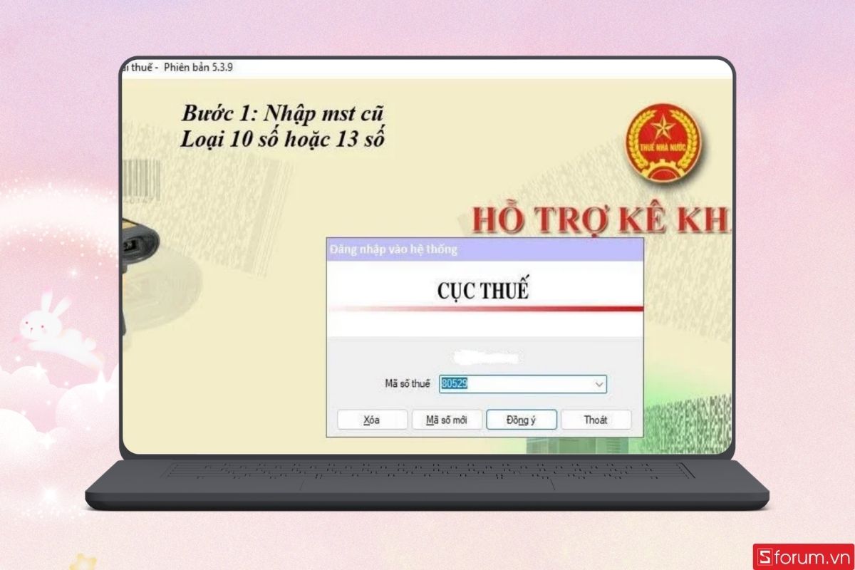 Nhập mã số thuế 