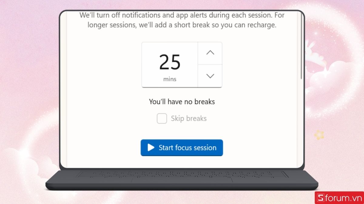 Hướng dẫn dùng Focus Sessions trên Windows 11 học theo Pomodoro không cần cài app