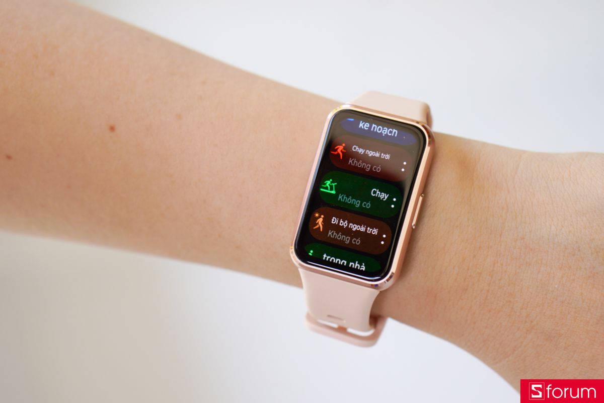 Cảm biến sức khỏe và chế độ luyện tập