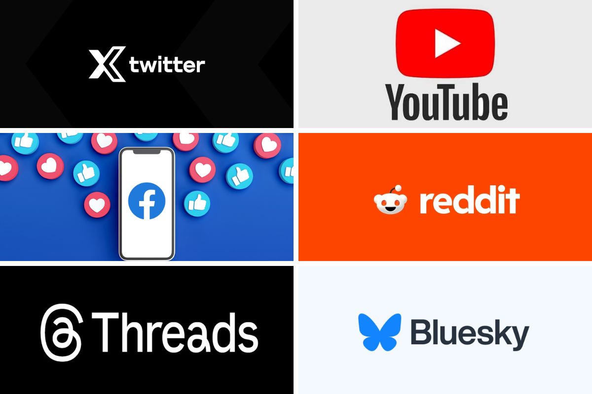 Các nền tảng mạng xã hội được hỗ trợ