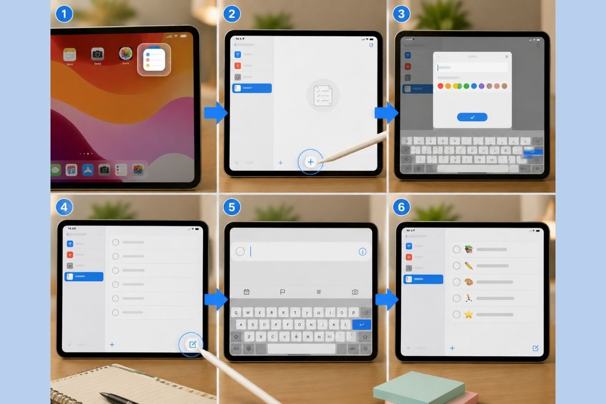 Hướng dẫn tạo danh sách lời nhắc trên iPad