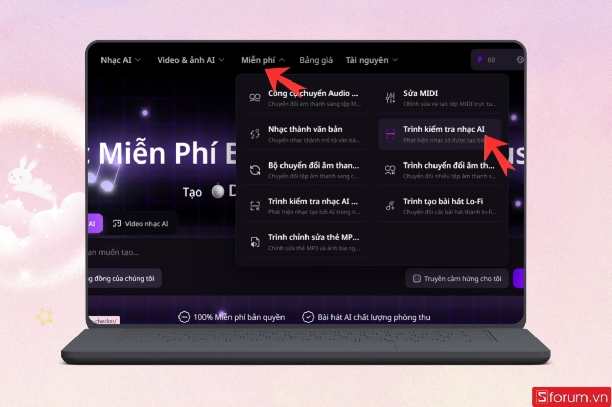 Hướng dẫn xác định nhạc AI bằng AI Music Maker