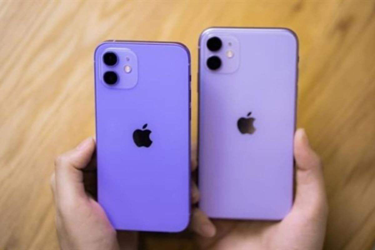 iPhone 12 và iPhone 11 với tông màu tím khoai môn (Purple) nhẹ nhàng