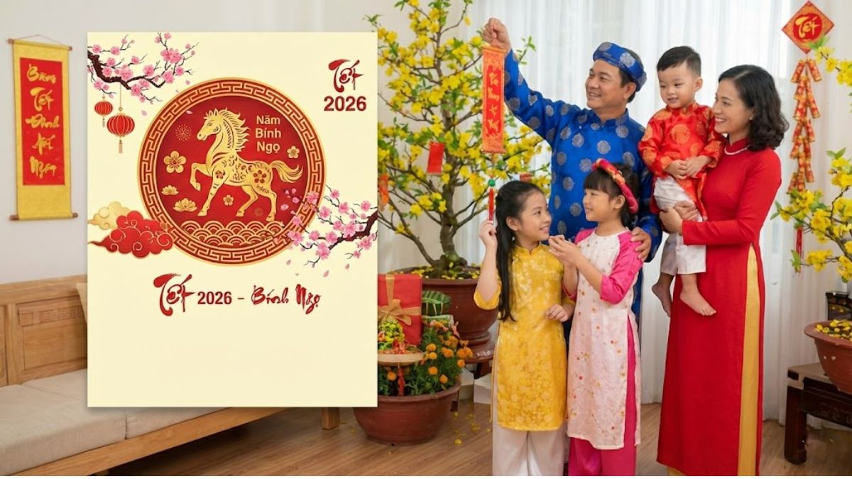 25+ Mẫu hình lịch Tết 2026 in treo tường đẹp, đón tài lộc năm Bính Ngọ