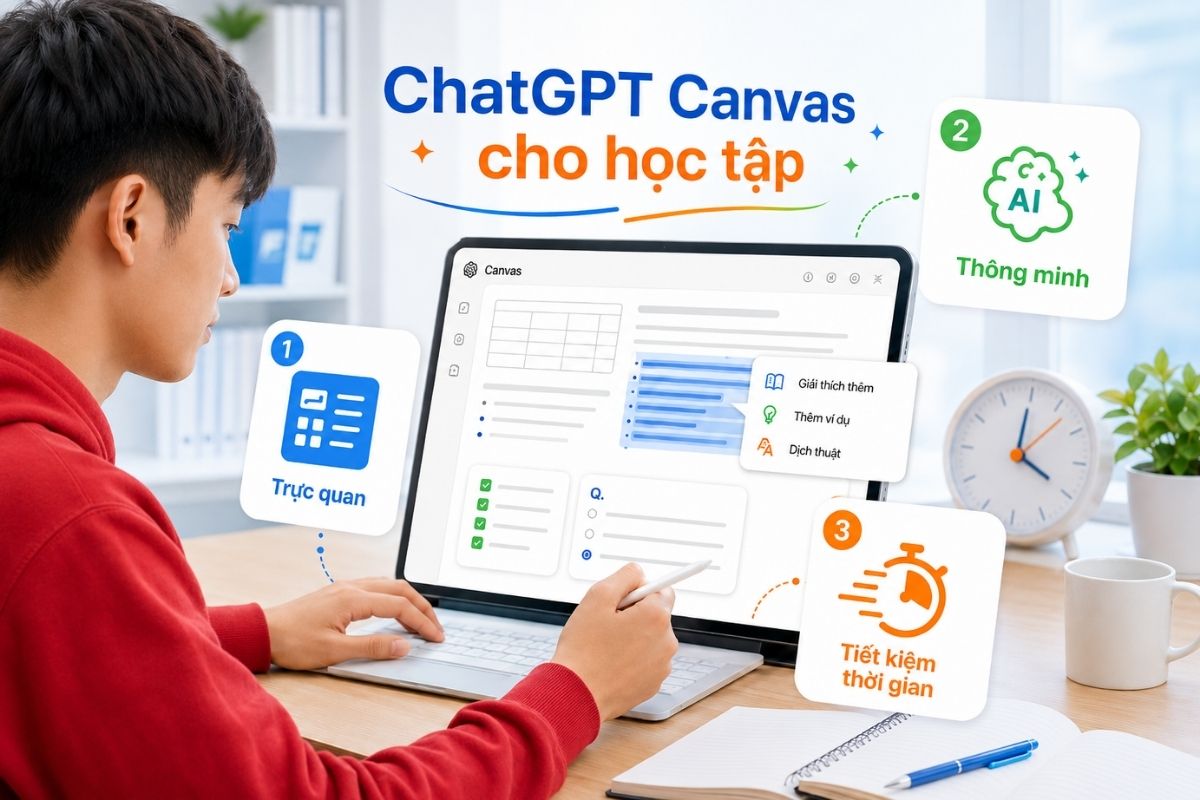 Ứng dụng ChatGPT Canvas để tạo tài liệu học tập thông minh và tiện lợi