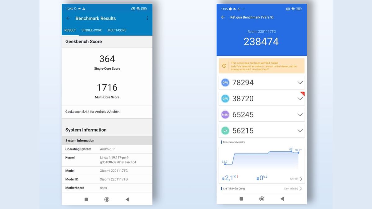 Redmi Note 11 AnTuTu bao nhiêu điểm? Hiệu năng thực tế