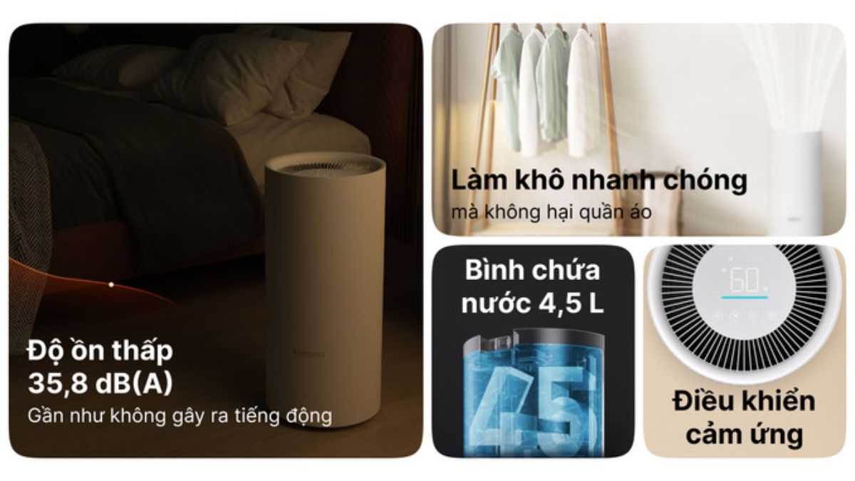 máy hút ẩm Xiaomi Smart Dehumidifier 