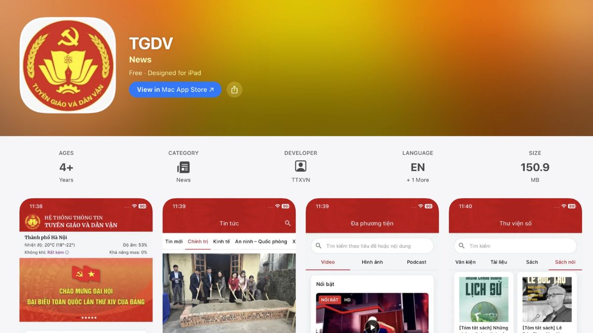 Ứng dụng Tuyên giáo và Dân vận: Tính năng nổi bật và cách tải