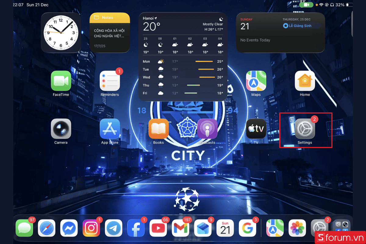 khắc phục iPad không xoay được màn hình bằng cập nhật ipados bước 1
