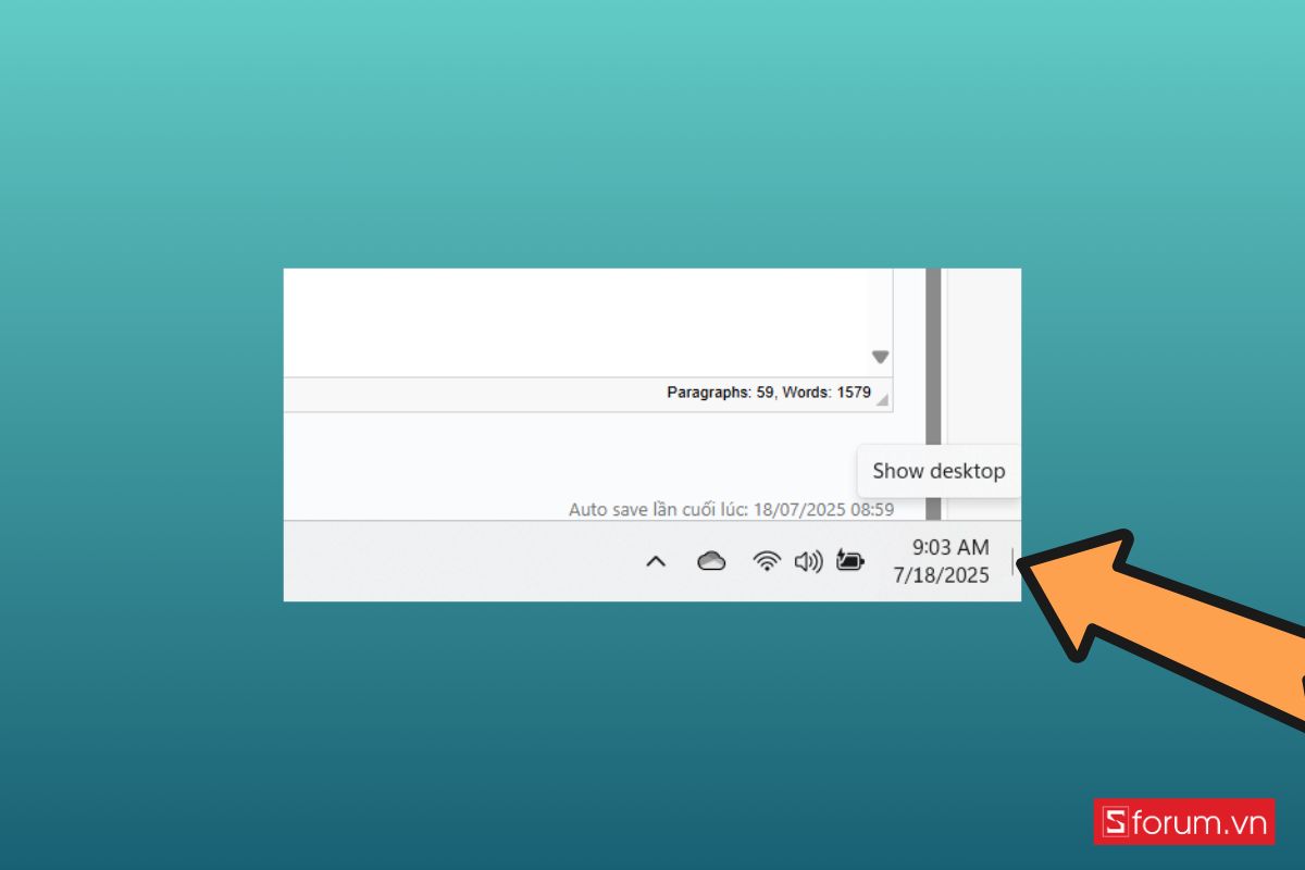 Show Desktop trên Windows 6