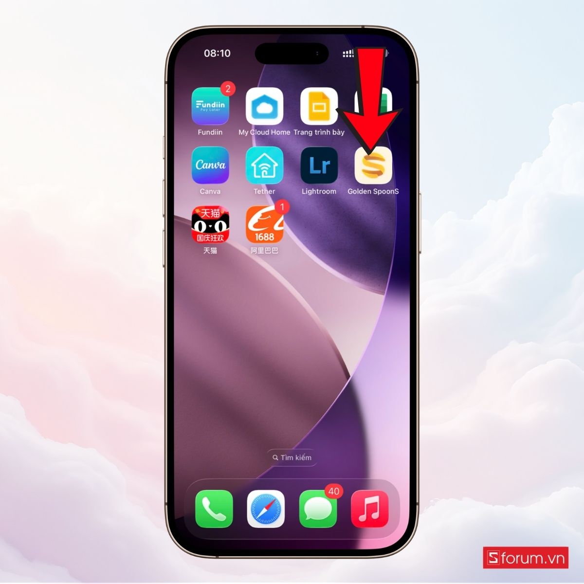 Mở Trung tâm điều khiển trên iPhone