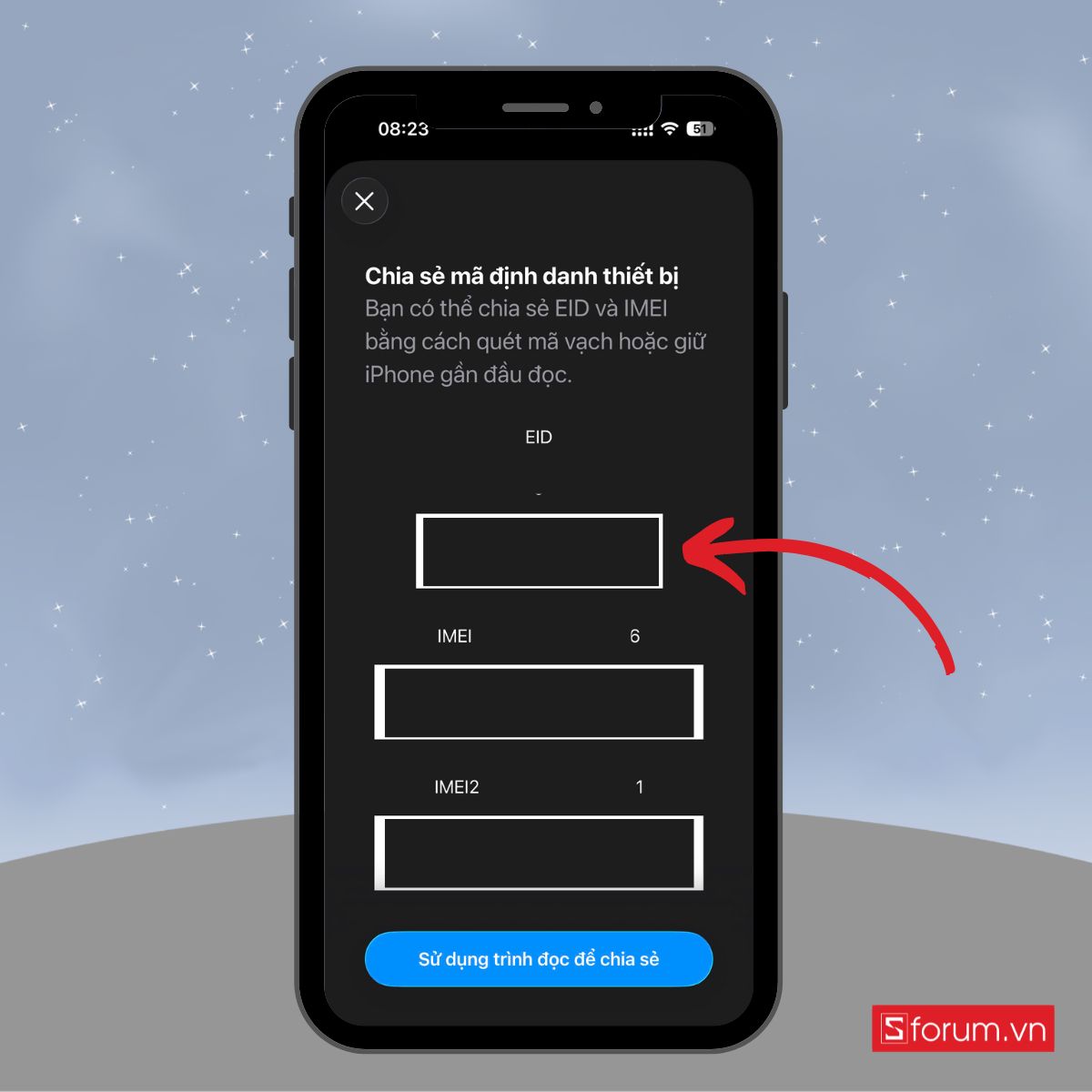 Xem và ghi lại mã IMEI