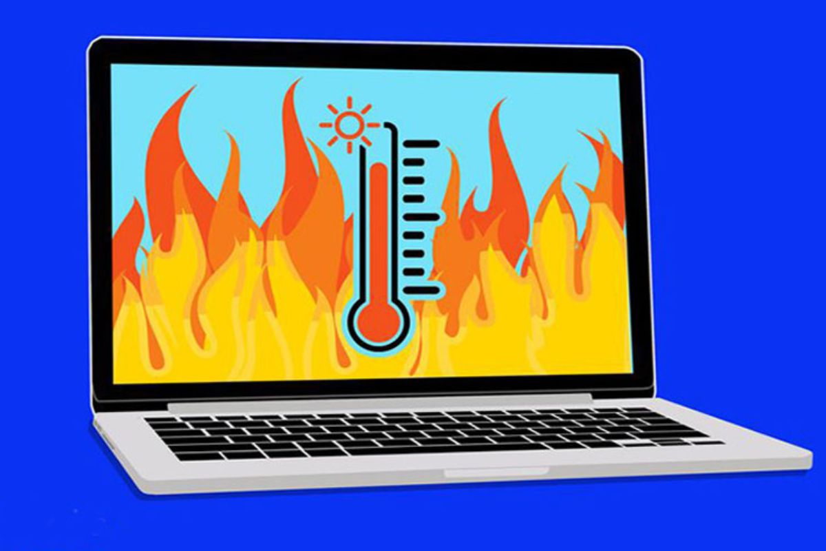 Laptop đột ngột tắt nguồn có thể do nhiệt độ máy đang quá cao