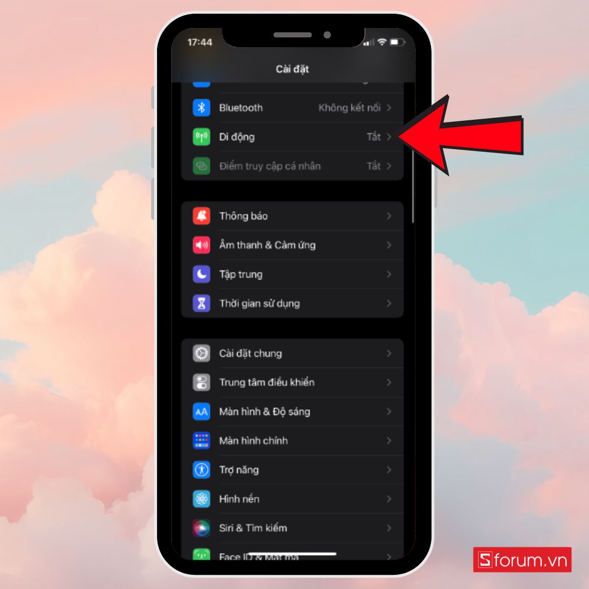 cách tiết kiệm dung lượng 4G trên iPhone Kiểm soát sử dụng dữ liệu di động từng ứng dụng bước 1