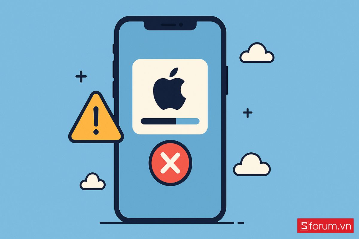 Nâng cấp iOS không thành công gây lỗi reset counter iPhone