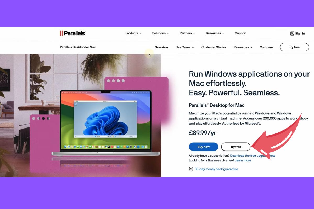 Cách cài đặt Power BI cho Mac trên máy ảo - bước 1