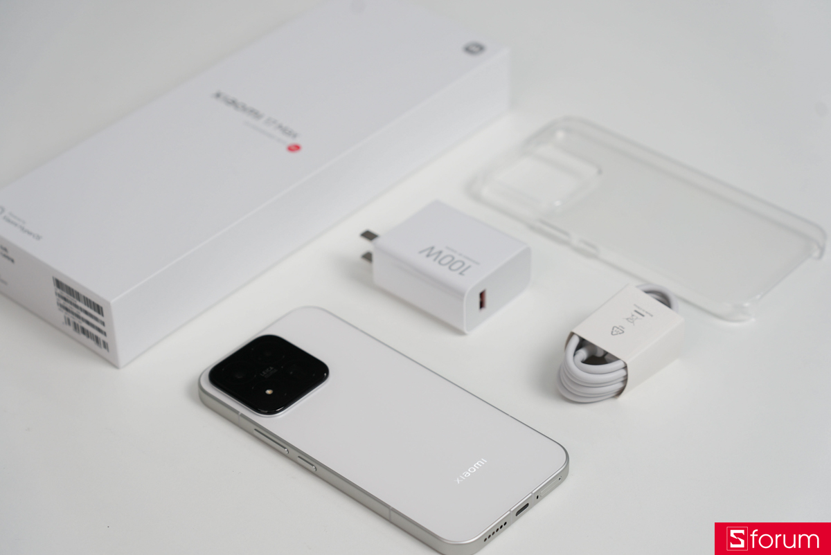 Trọn bộ phụ kiện đi kèm bên trong hộp đựng của Xiaomi 17 Max