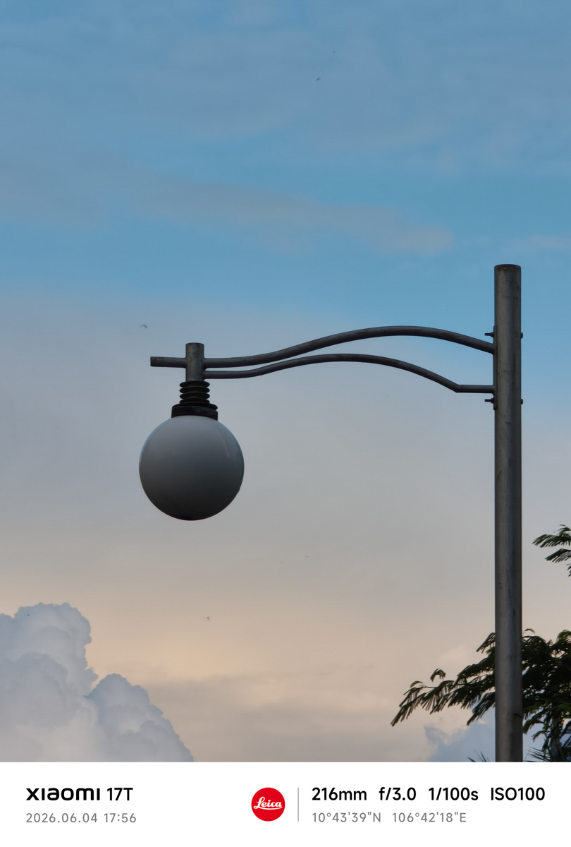 Đánh giá camera Xiaomi 17T trong điều kiện đủ sáng