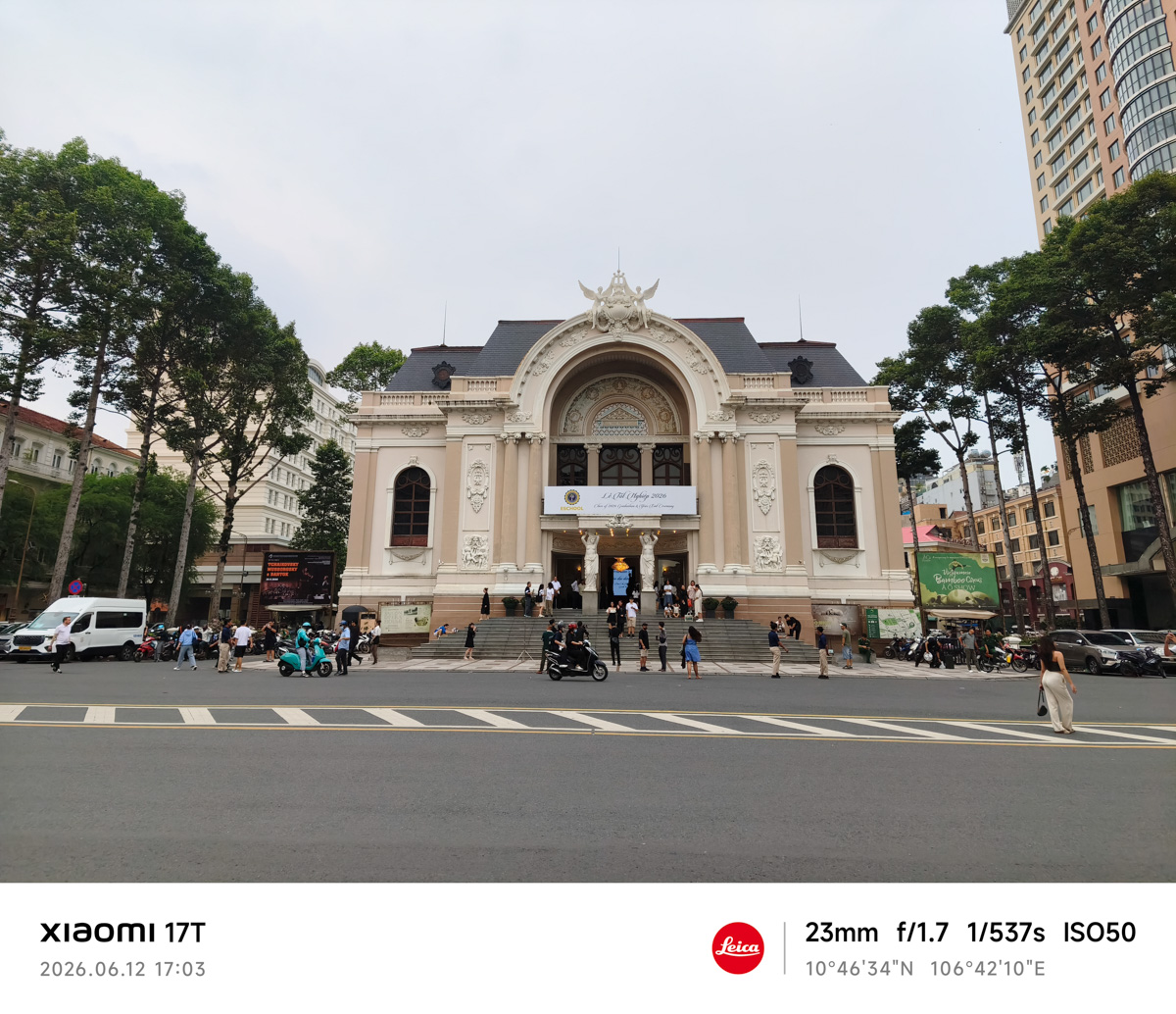 Đánh giá camera Xiaomi 17T trong điều kiện đủ sáng