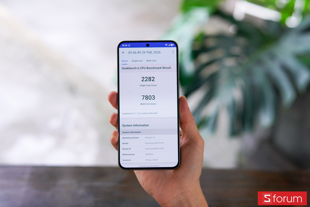 Đánh giá hiệu năng Samsung Galaxy S26 FE qua phần mềm benchmark