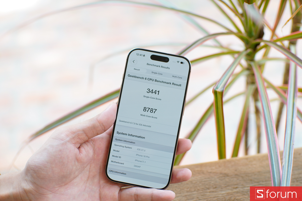 Điểm hiệu năng Antutu của chiếc iPhone 16 Pro đạt mức vô cùng ấn tượng