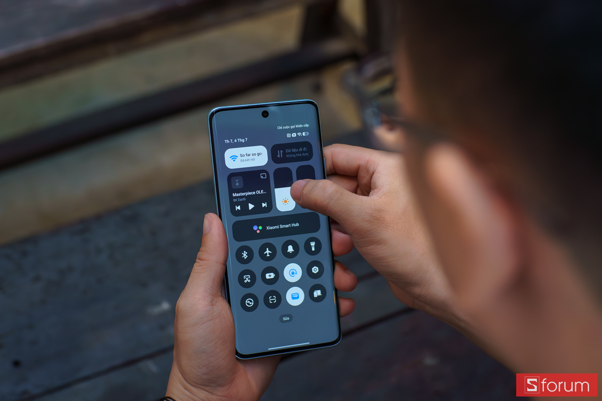 Trung tâm điều khiển HyperOS trực quan trên Xiaomi Redmi Note 15 5G