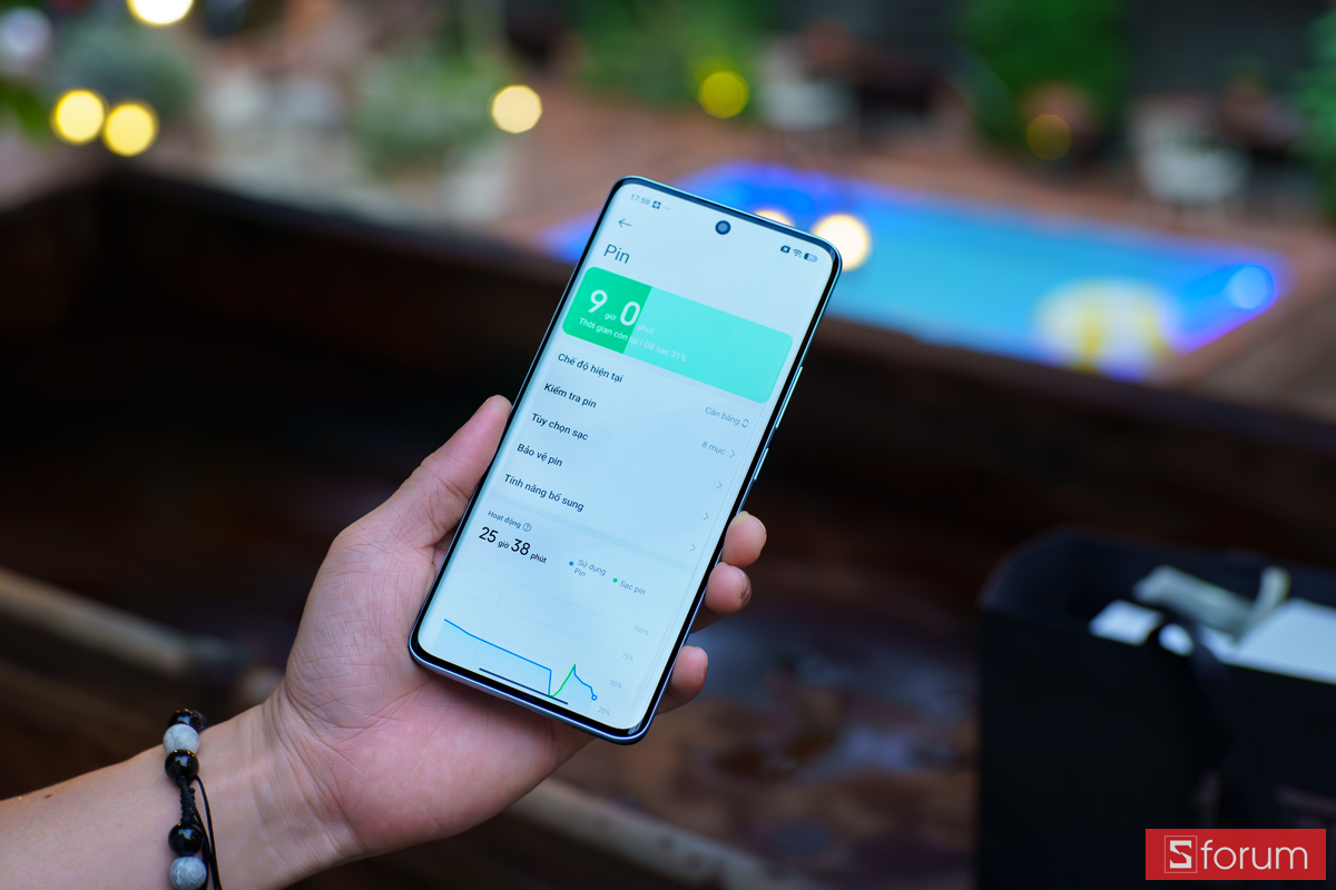 Giao diện quản lý pin và thời lượng sử dụng của Redmi Note 15 5G