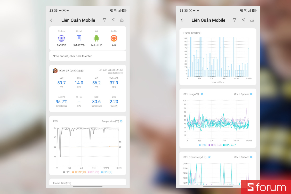 Chơi Liên Quân Mobile trên Samsung Galaxy A27 5G