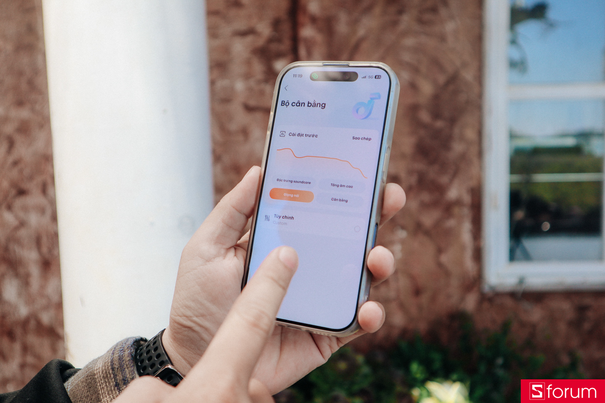 Tùy chỉnh chế độ BassUp 2.0 trên ứng dụng Soundcore