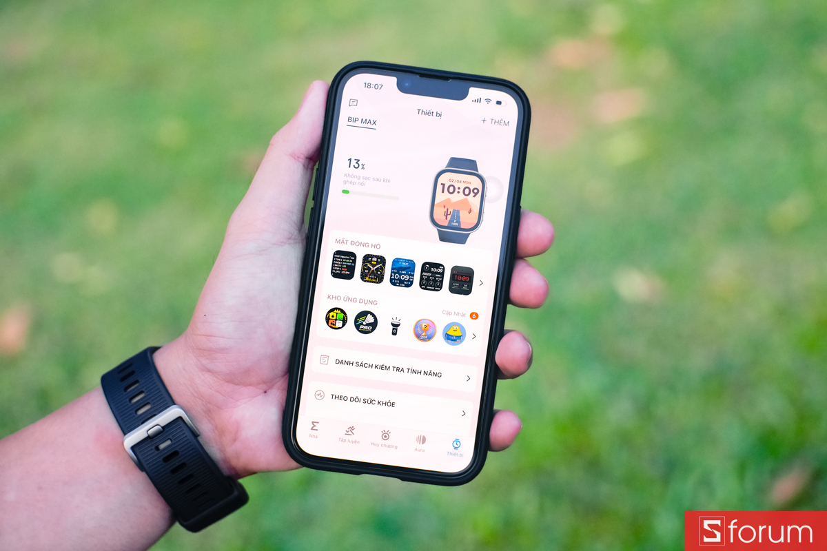 Trên tay Amazfit Bip Max menu Zepp OS 5.0 mượt