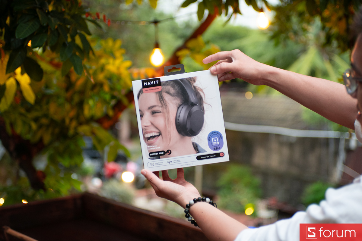 Mở hộp tai nghe chụp tai Havit H603BT Pro chính hãng