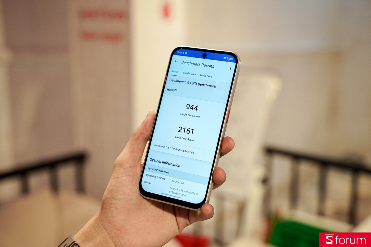 Kết quả chấm Geekbench 6 của Nubia Neo Q5 5G