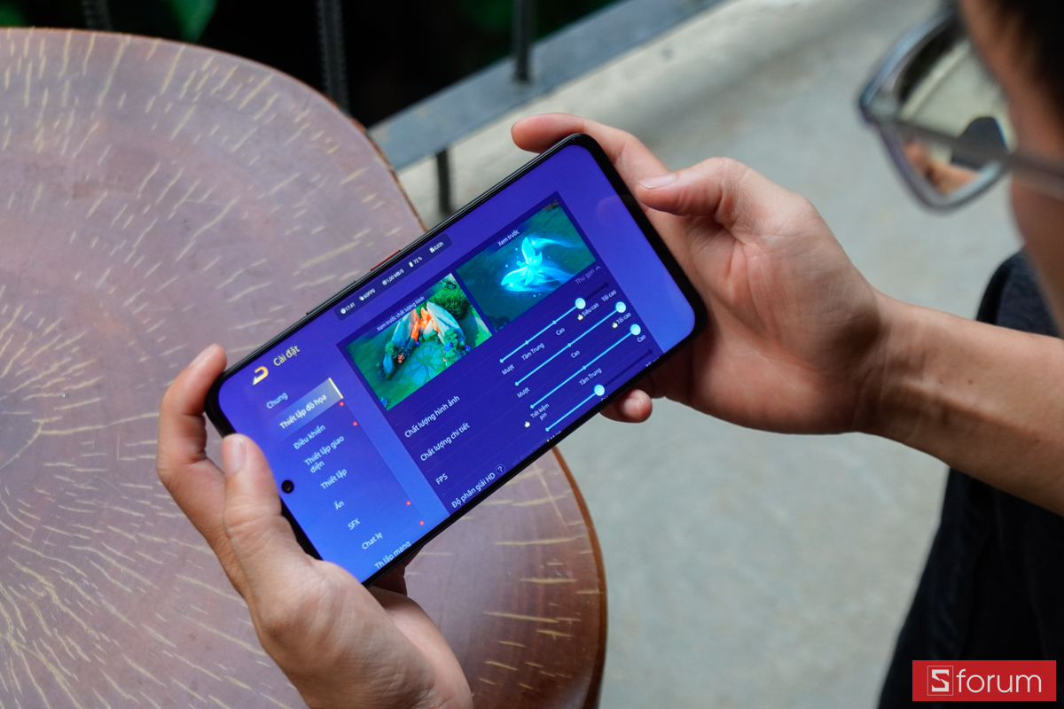 Nubia Neo 5 Max 5G menu cài đặt đồ hoạ game Liên Quân Mobile