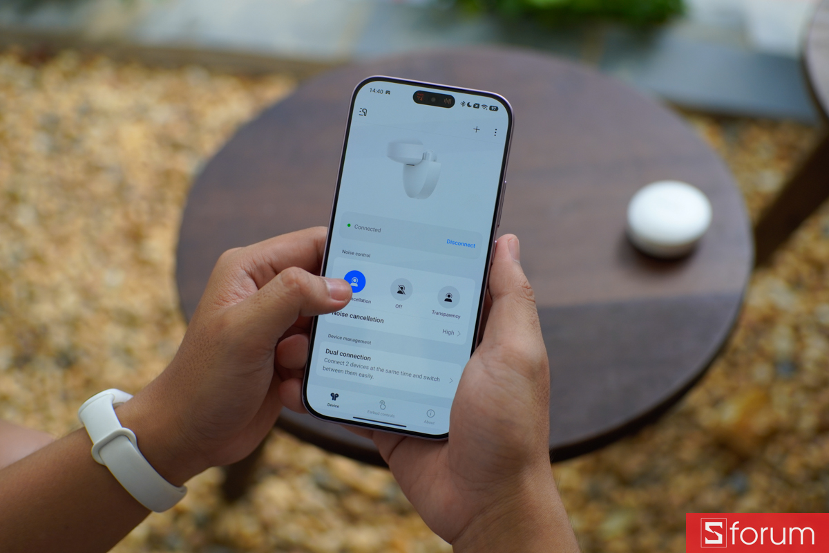 Bật chống ồn ANC cho tai nghe OPPO Enco Air5s trên điện thoại