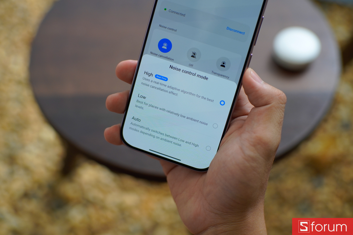 Các chế độ chống ồn ANC cho tai nghe OPPO Enco Air5s trên điện thoại
