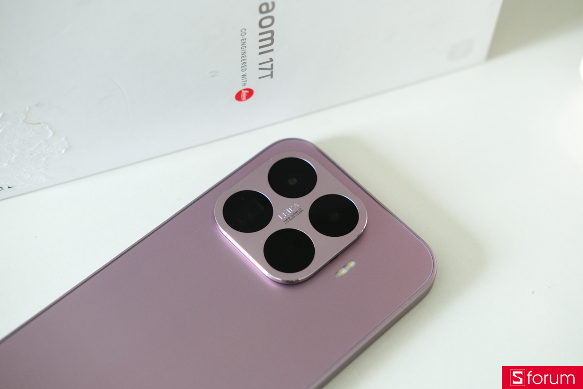 Cụm camera Leica siêu lớn là điểm nhấn nổi bật trên mặt lưng Xiaomi 17T